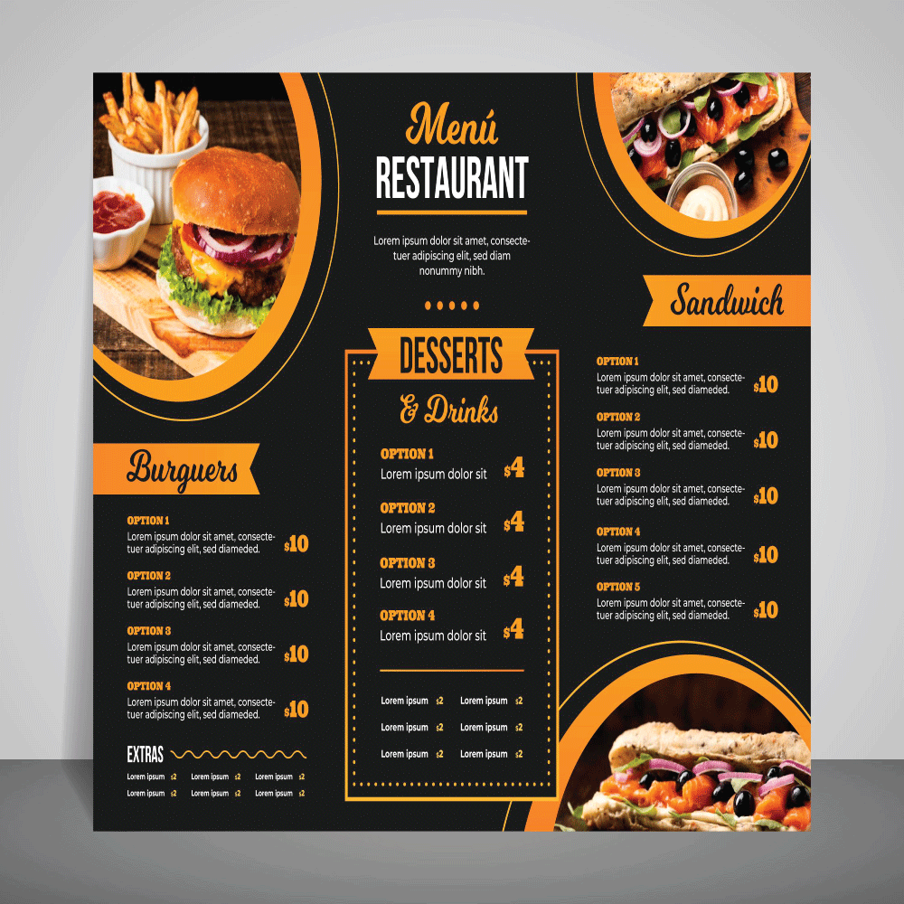 Take Away Menu