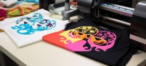 Create customdesigned Tshirts by cutting heat transfer vinyl with the Silhouette